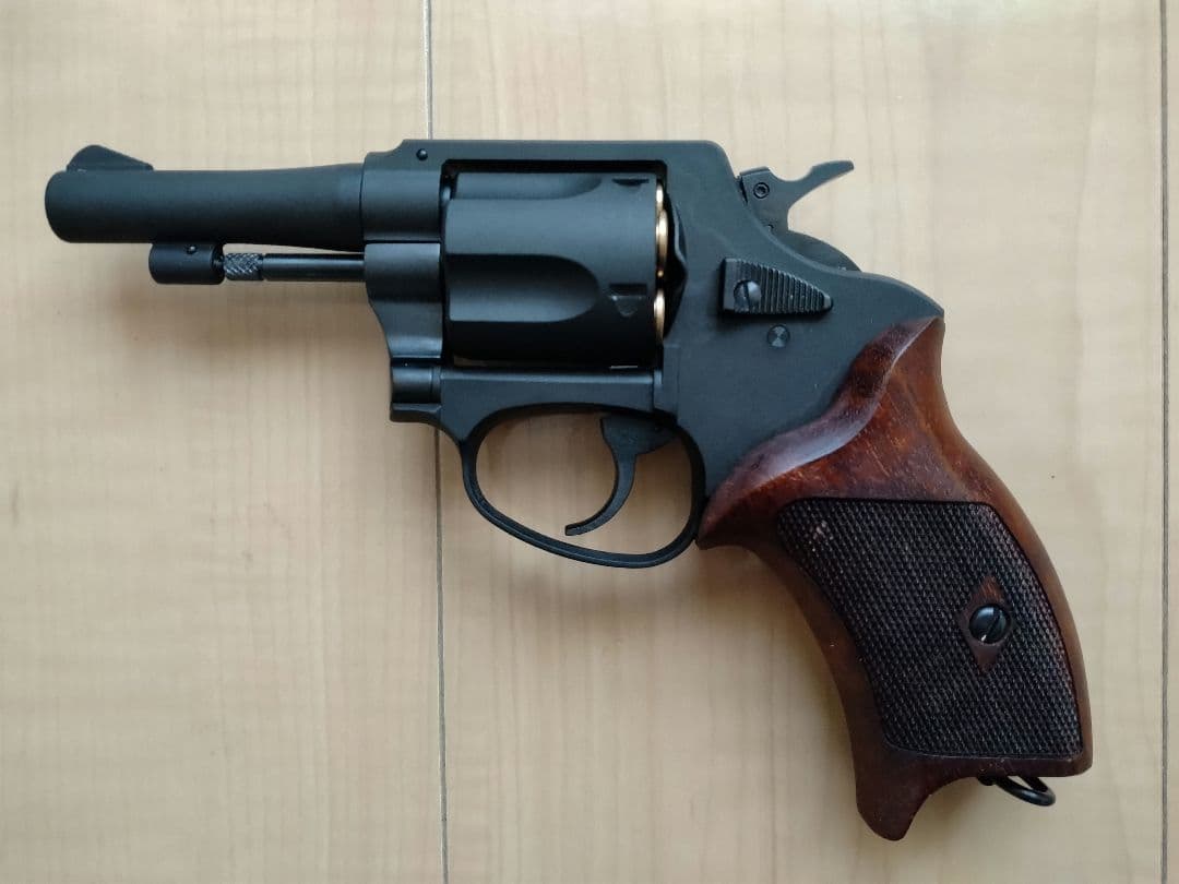 マルシン　ニューナンブ　３インチ　木製グリップ　　６㎜BB