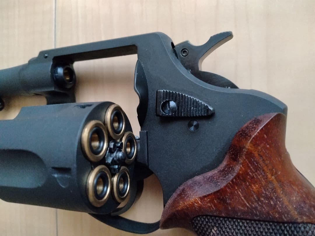 マルシン　ニューナンブ　３インチ　木製グリップ　　６㎜BB