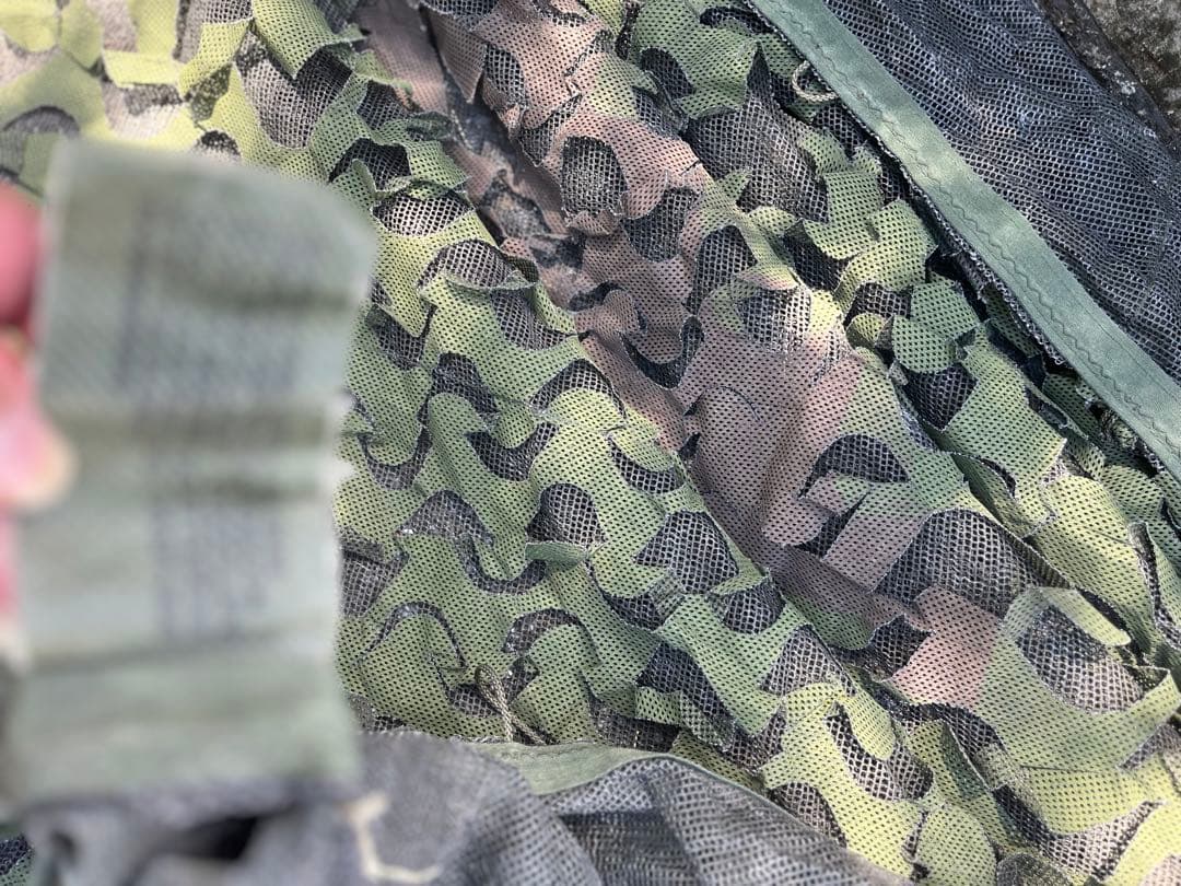 米軍　実物　カモフラージュネット　偽装ネット　② カバー付き　送料無料