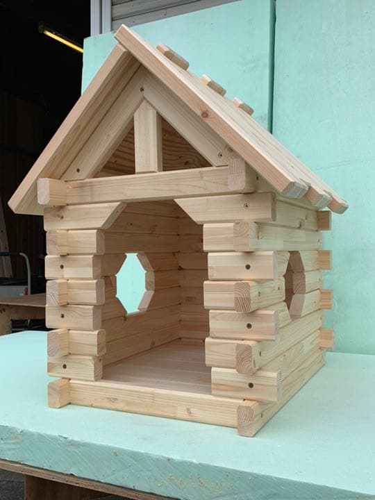 屋外対応 小型犬、中型犬用 犬小屋 無塗装仕様