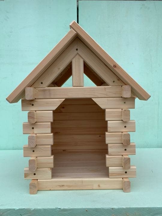 屋外対応 小型犬、中型犬用 犬小屋 無塗装仕様