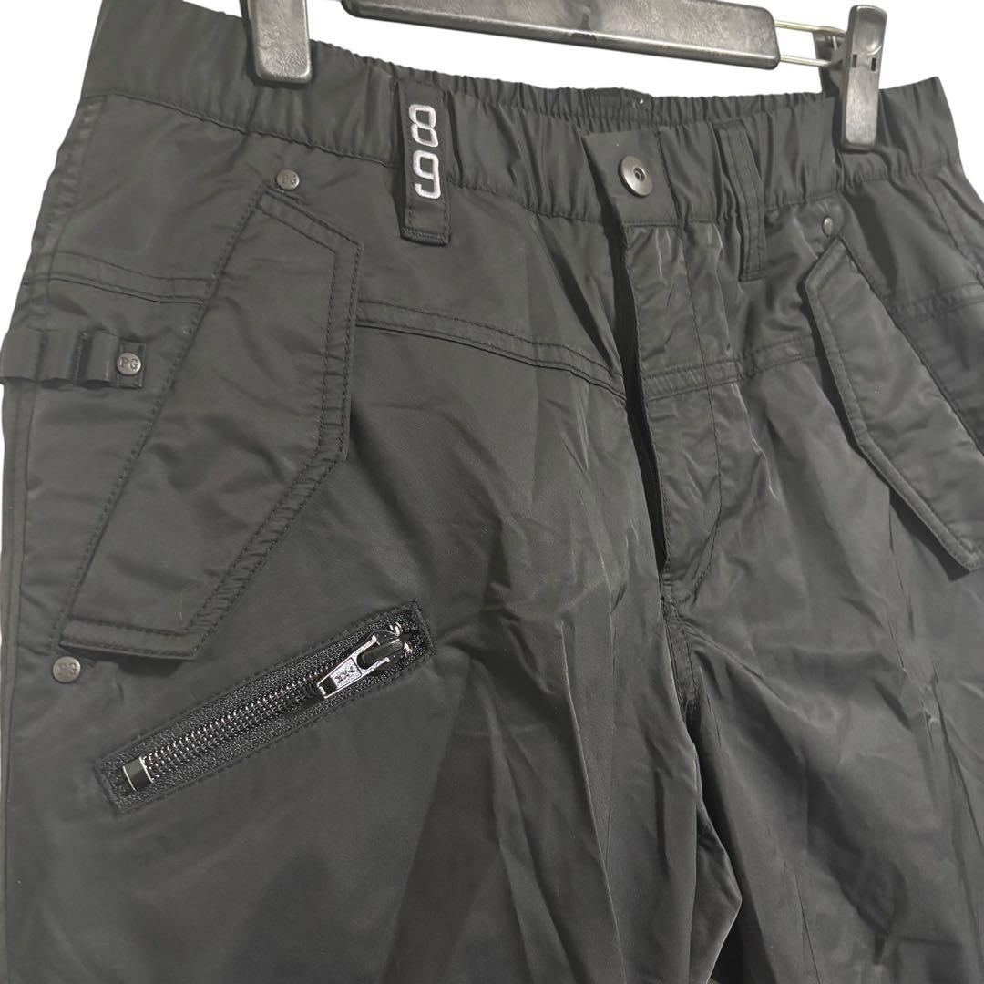 【極美品】　パーリーゲイツ　フリース　ナイロン　パンツ　ブラック　3