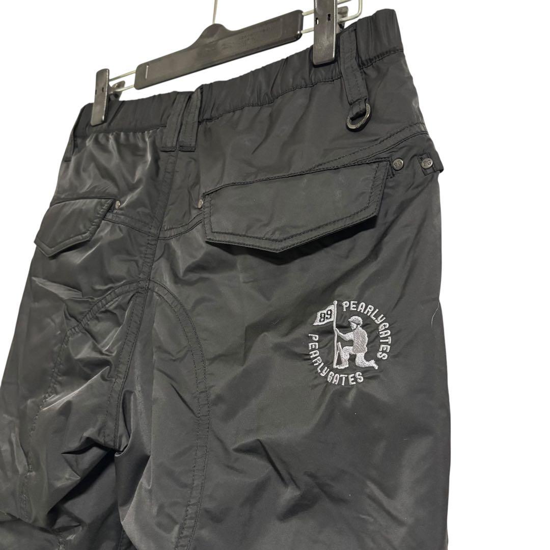 【極美品】　パーリーゲイツ　フリース　ナイロン　パンツ　ブラック　3