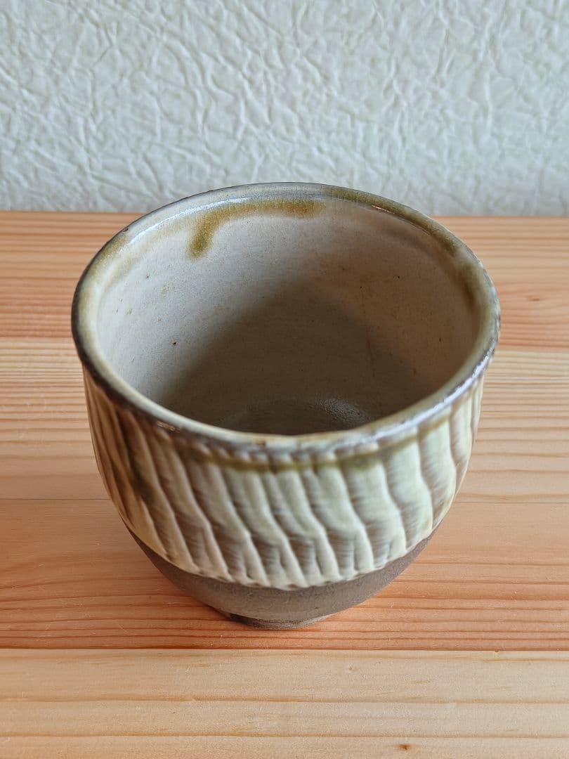 小鹿田焼 坂本茂木　刷毛目 湯呑 　民藝
