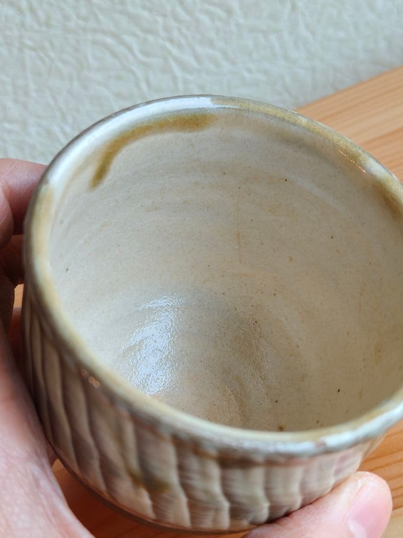 小鹿田焼 坂本茂木　刷毛目 湯呑 　民藝