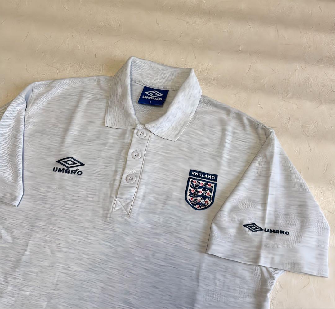 激レア　90s umbro イングランド代表　ポロシャツ　ゲームシャツ