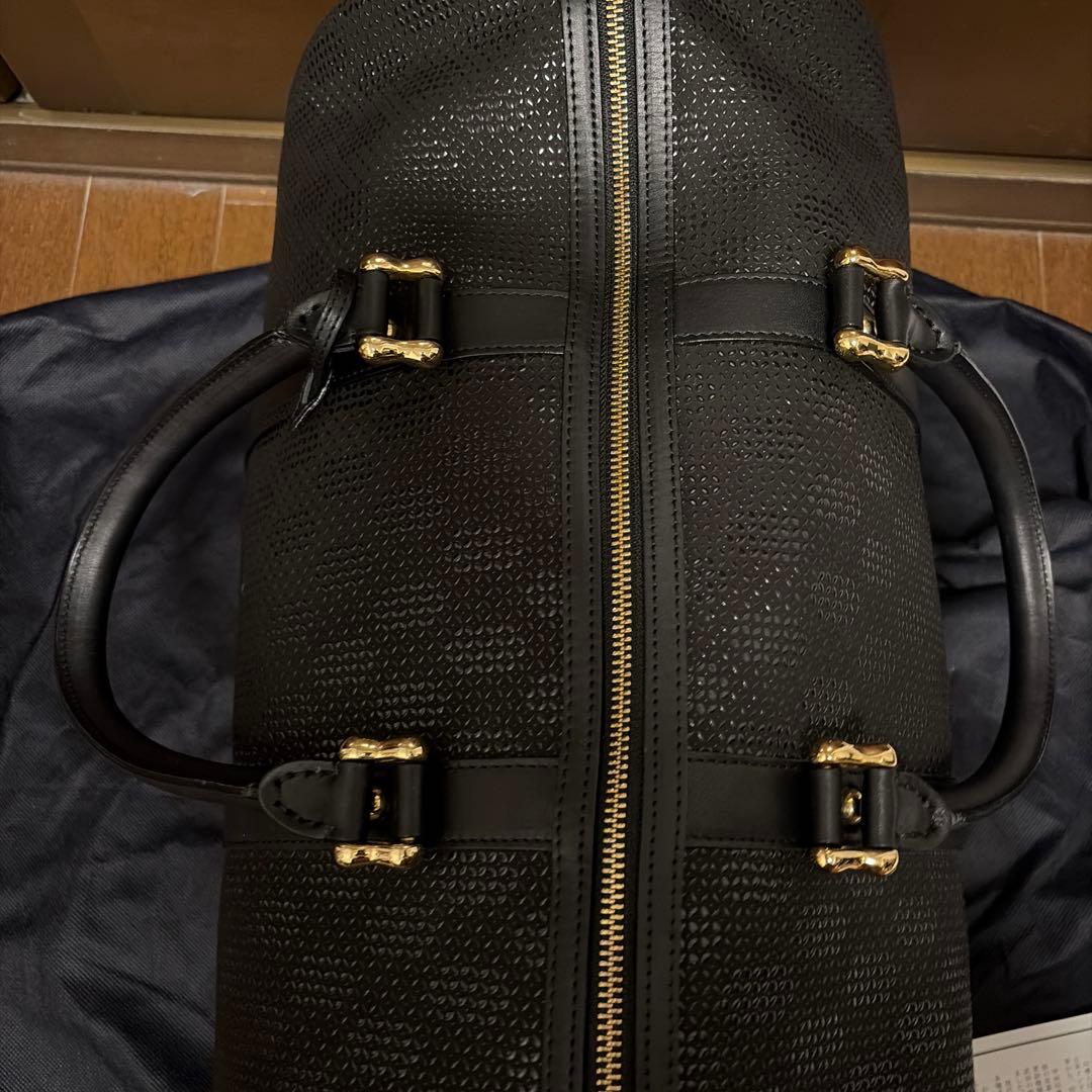 印傳屋　漆ボストンバック