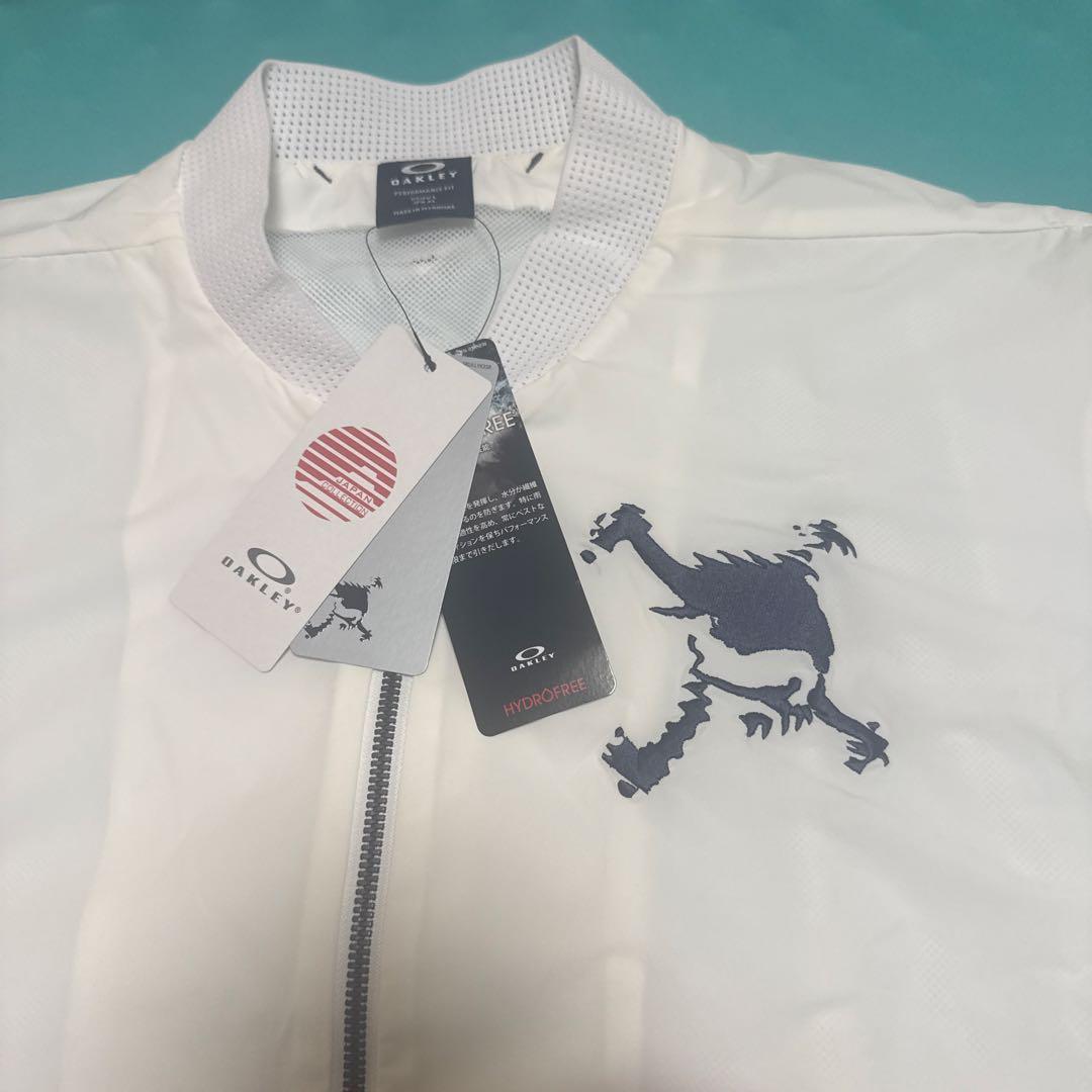 Oakley ホワイト ジップアップシャツ
