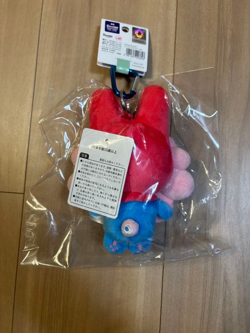 サンリオ　マイメロディ　ミャクミャク　マスコットキーホルダー　カラビナ付き