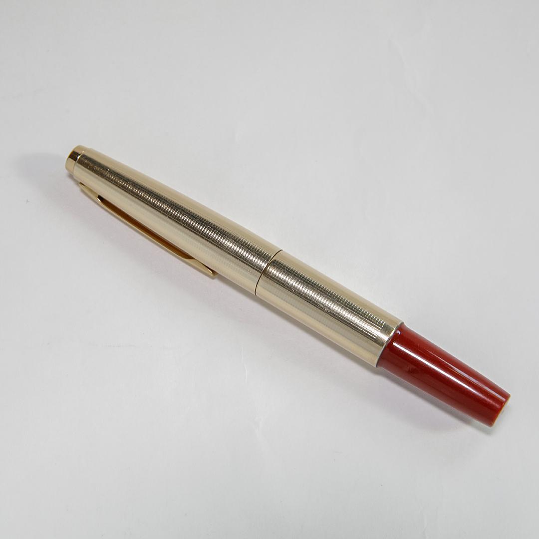 希少 PILOT パイロット Short ポケット万年筆 伸縮式 14K 中古