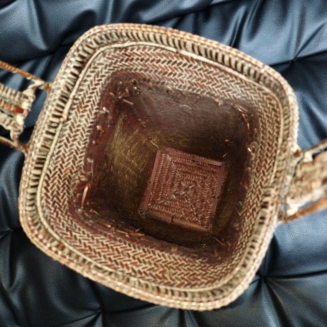 アンティーク 竹籠 超絶技巧 工芸品