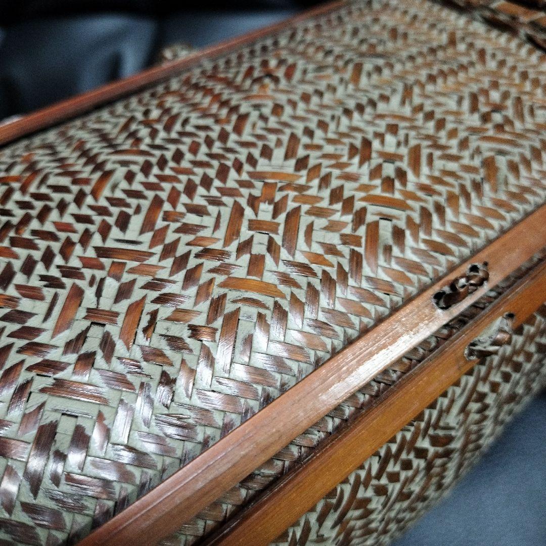 アンティーク 竹籠 超絶技巧 工芸品