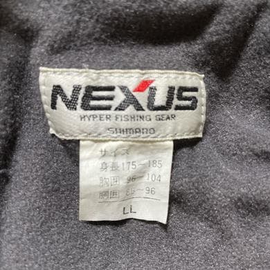 NEXUSフィッシングウェアLLサイズ