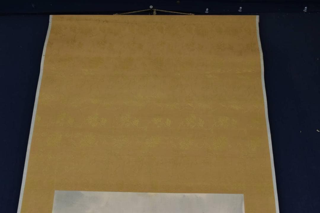 【真作】松湖/富士山水図/掛軸/名家伝来/AA-910