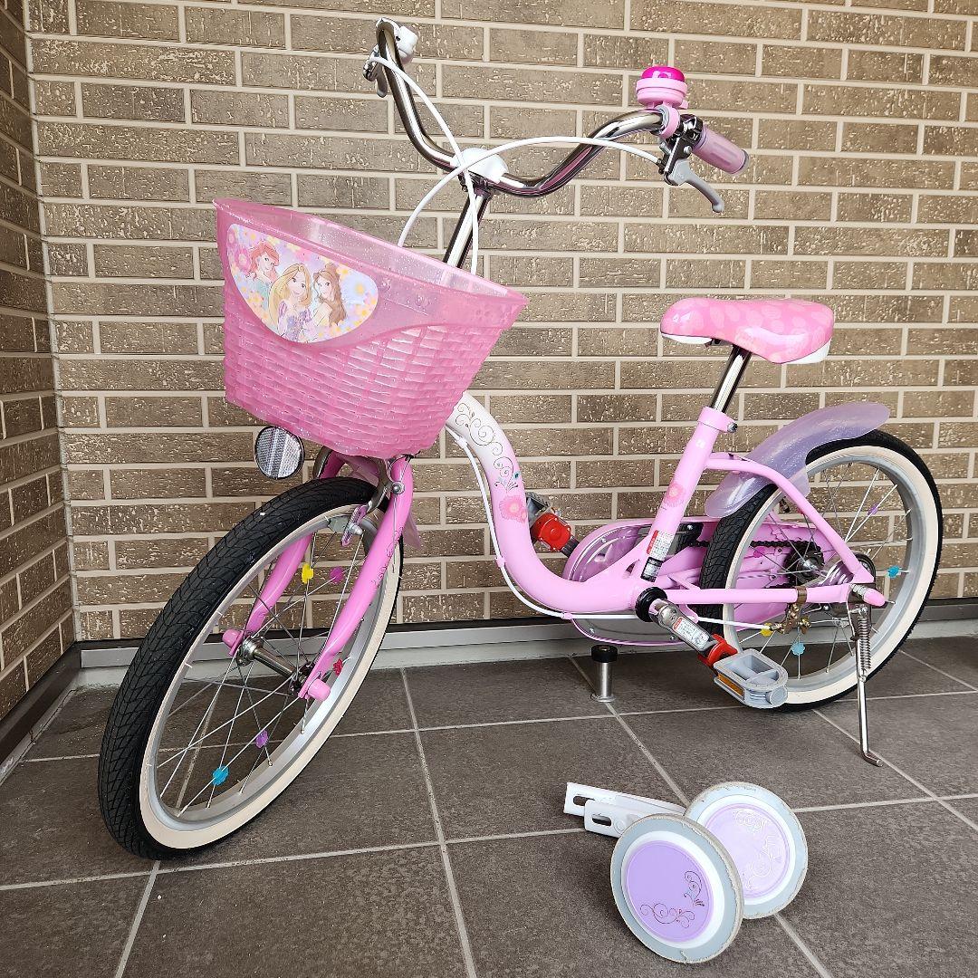 ☆りす☆【美品】ディズニープリンセス 子供用自転車　18インチ