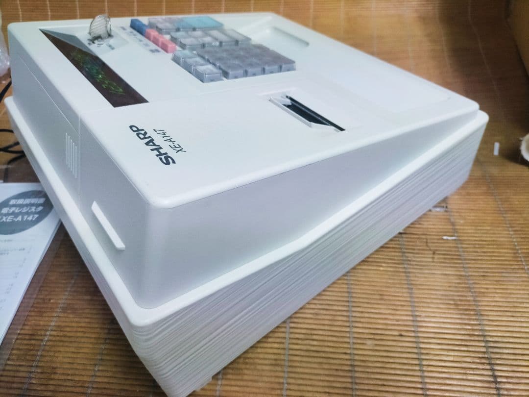 シャープレジスター　XE-A147　PC連携売上管理フル設定無料　334400