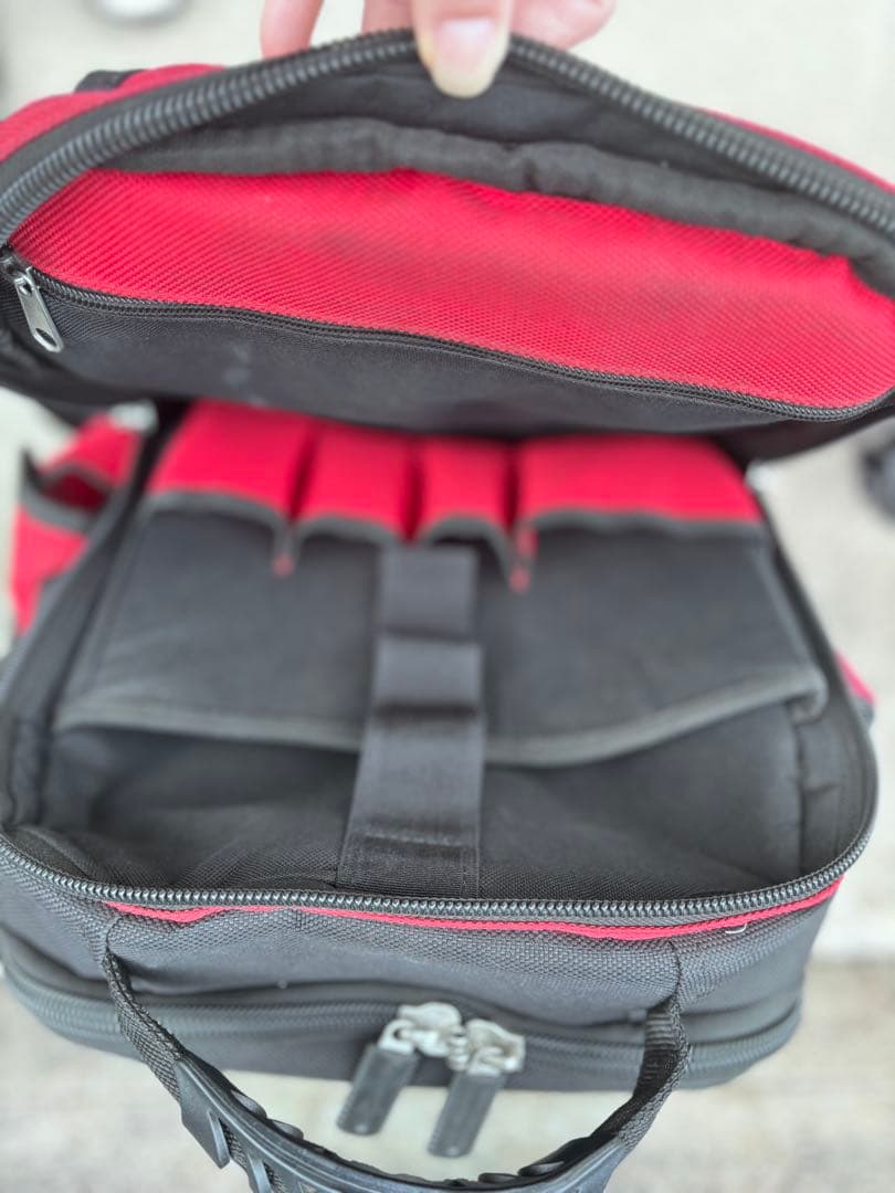 USAG ウーザック　ツールバックパック 007SV 赤/黒