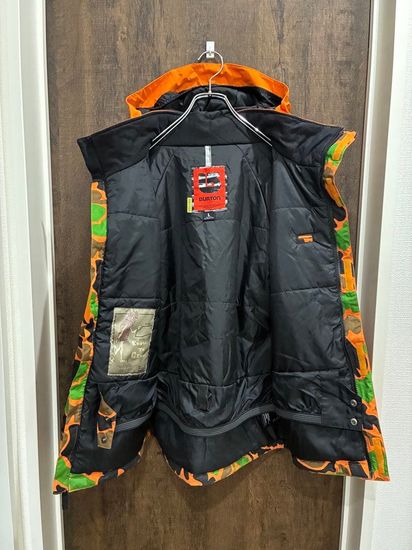 BURTON スキーウェア 上下 キッズ L 150cm オレンジ 迷彩柄