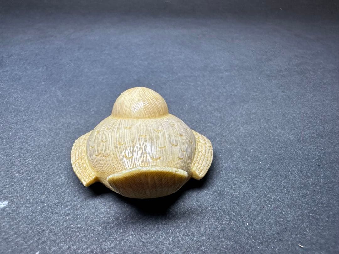 根付　福良雀　古美術品　 置物　細密細工　骨董　アンティーク　彫刻 工芸品