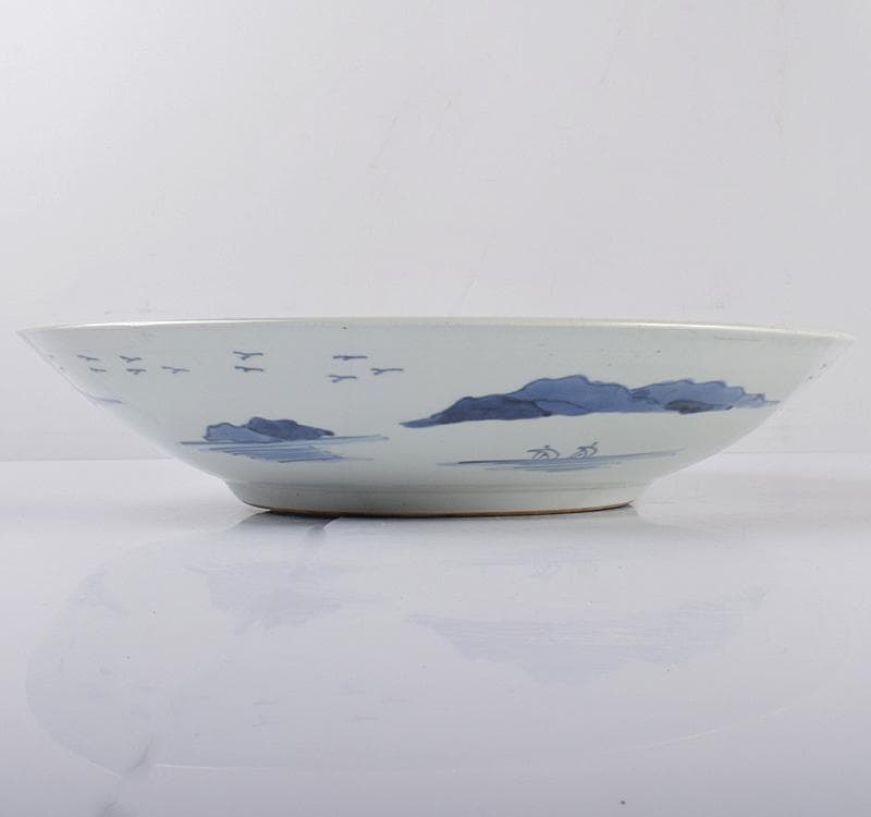 伊万里焼　古伊万里　山水文大皿　飾皿　直径40cm V　R3581C