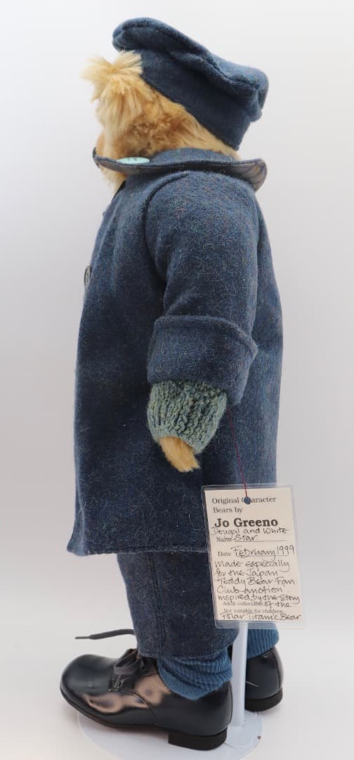 アーティストベア STAR ジョー・グリノ作 青いウールコートのぬいぐるみ