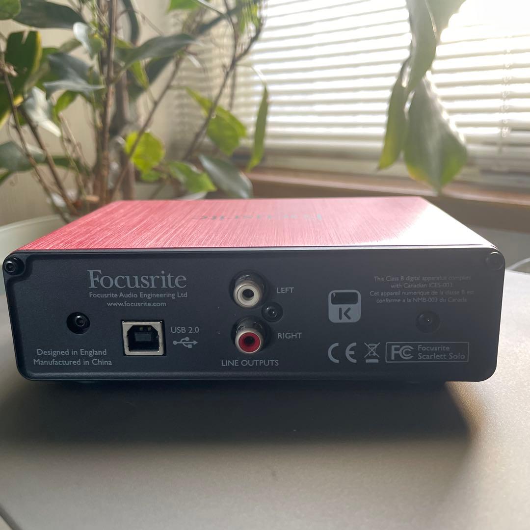 Focusrite Scarlett Solo オーディオインターフェース