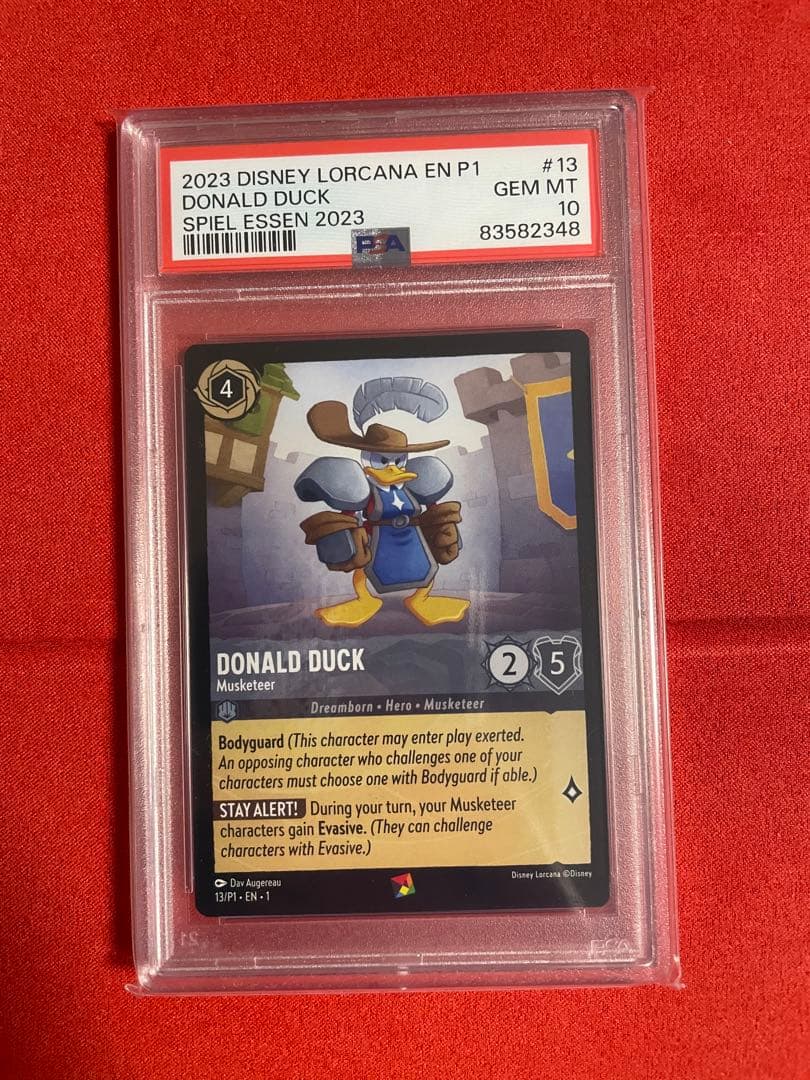 【海外限定配布】ディズニーロルカナ　ドナルドダック　psa10