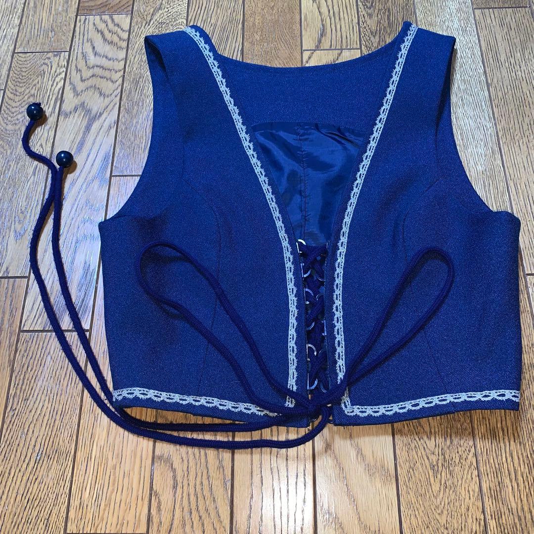 ★美品★ フォークダンス衣装　上下セット　ハンドメイド