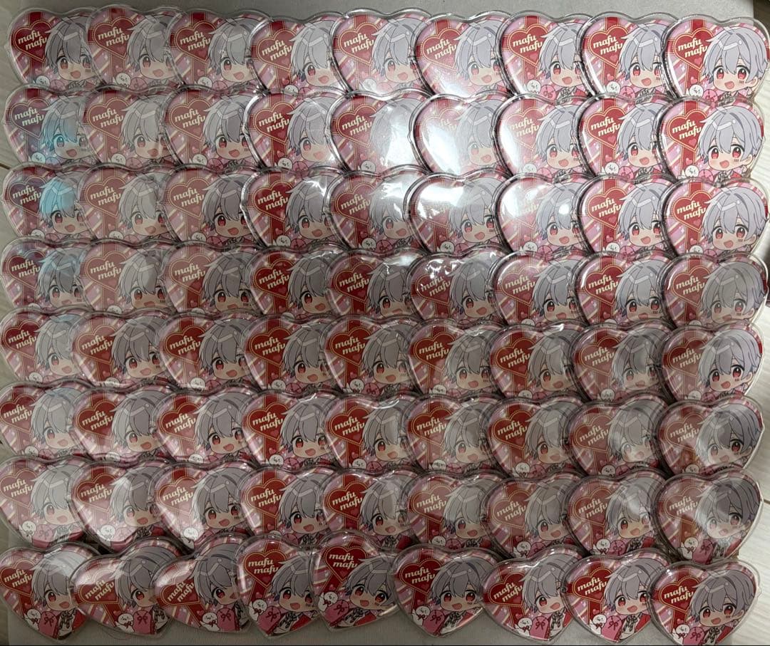 まふまふ バレンタイン缶バッチ72個