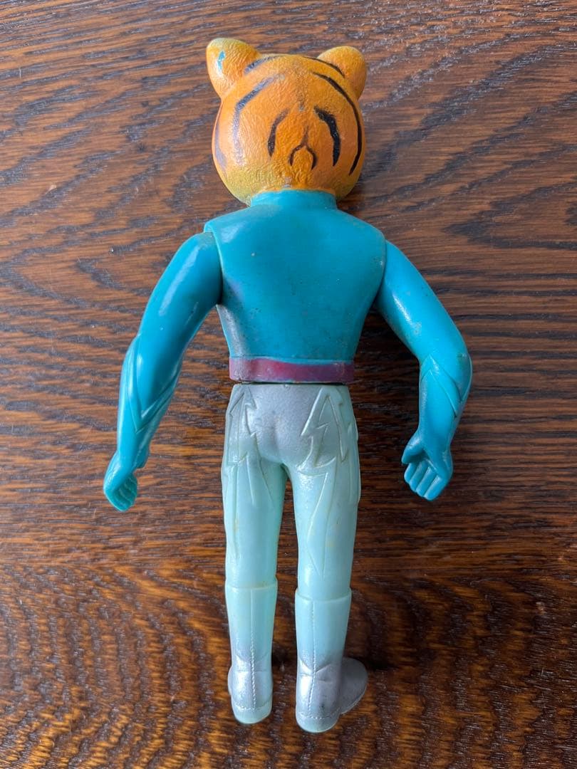 送料込み 当時物 顔美品 タイガーセブン ポピー ソフビ