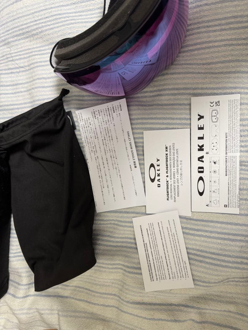 OAKLEY ゴーグル パープルレンズ 収納ケース付き