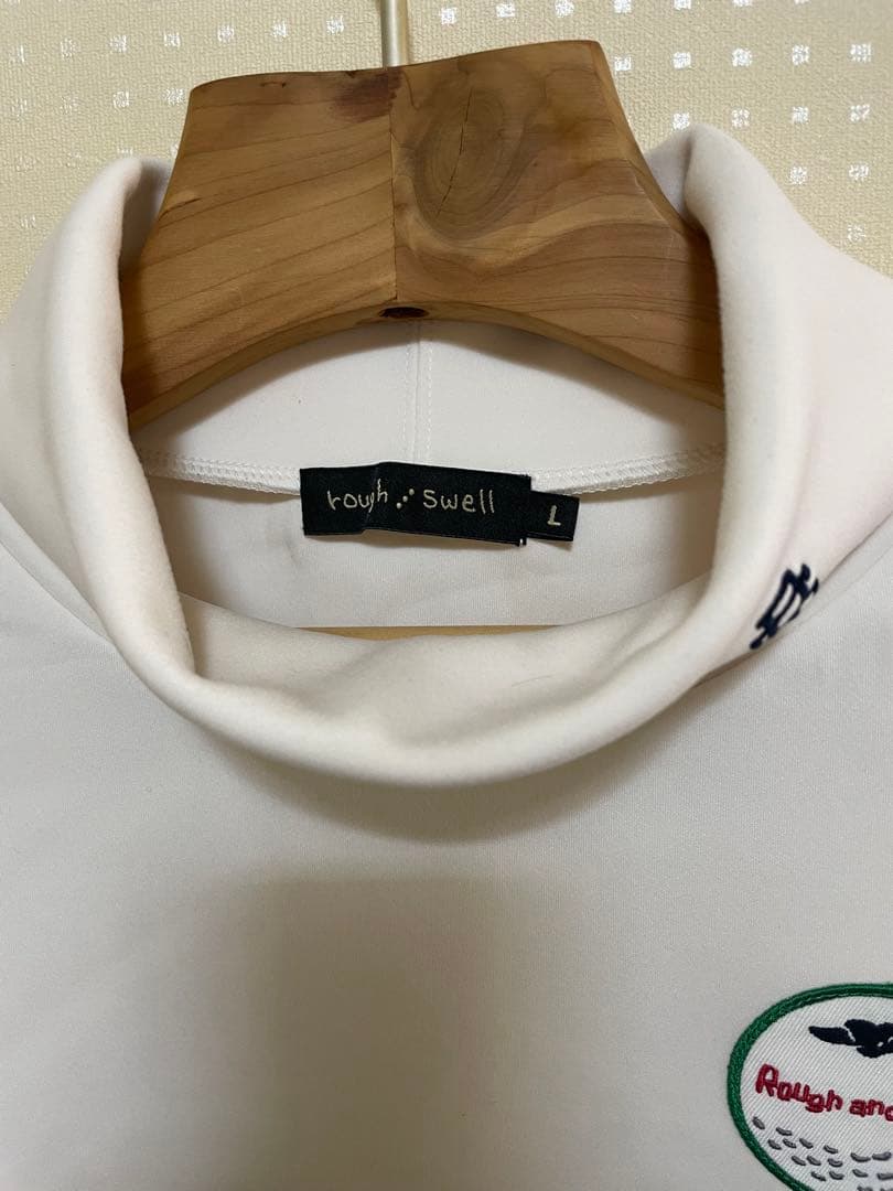 rough & swell ダンボールニットハイネックトレーナーL ホワイト