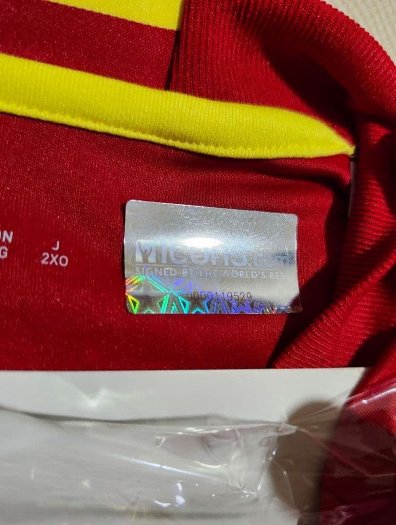 イニエスタ スペイン代表 サイン ユニフォーム icons 正規品 バルセロナ