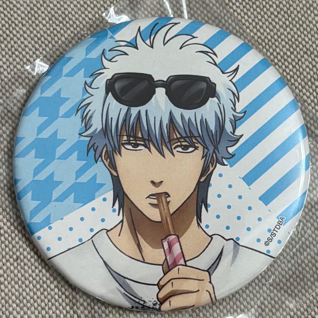 銀魂 坂田銀時 遊園地 缶バッジ　未使用