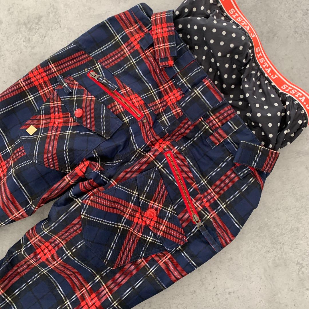 未使用級✨sista.Jスキー スノボ ウェア 上下セット レディース　チェック