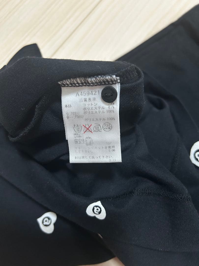 極美品 アルチビオ ゴルフウェア ワンピース ハート柄 ネイビー 38 Mサイズ