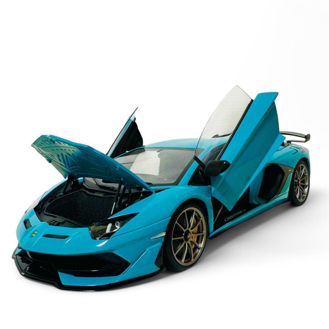 オートアート 1/18 ランボルギーニアヴェンタドール SVJ ターコイズブルー