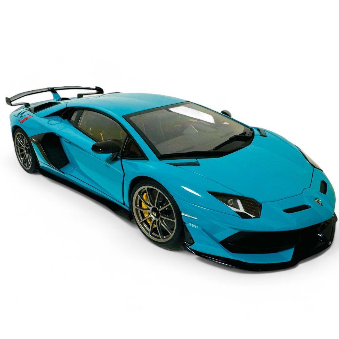 オートアート 1/18 ランボルギーニアヴェンタドール SVJ ターコイズブルー