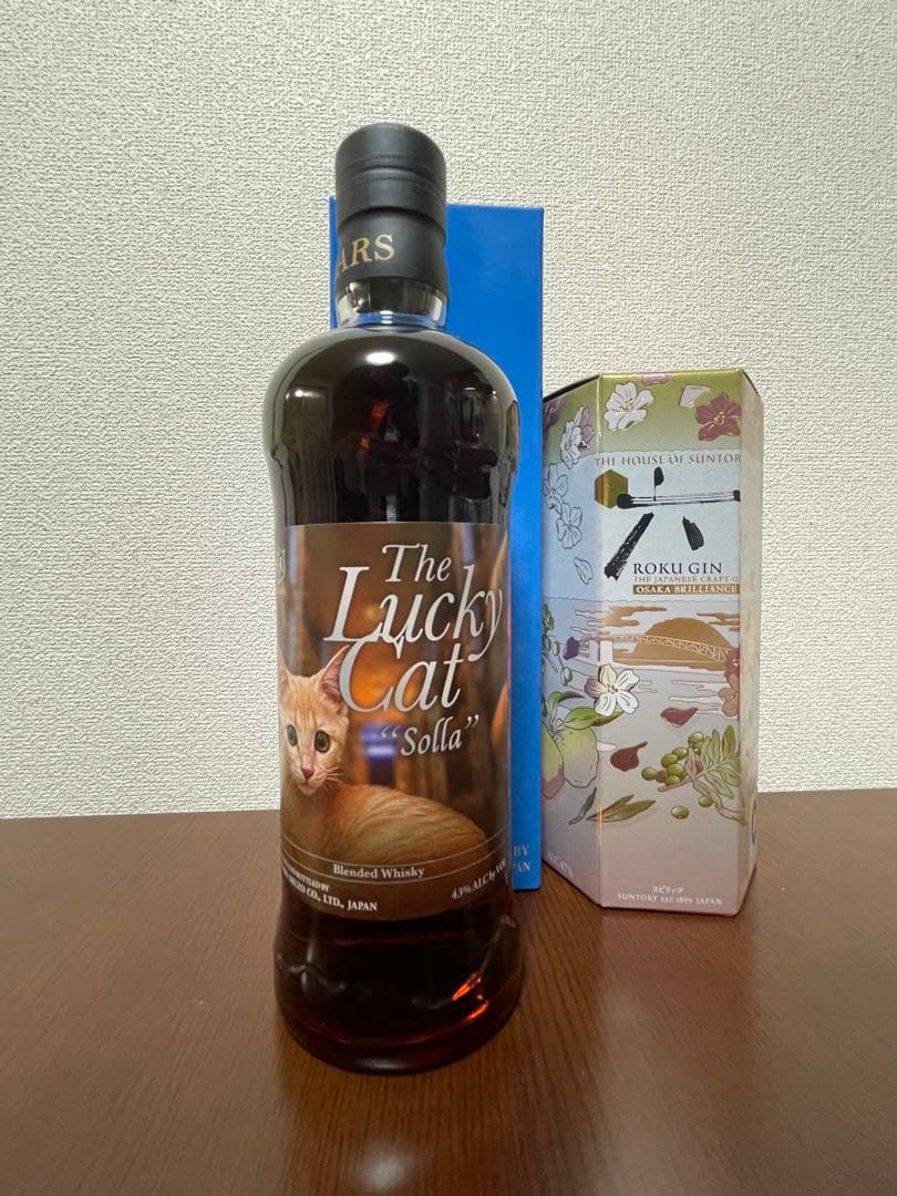 ラッキーキャットソラ & クラフトジン　ROKU 〈六〉(大阪万博) 2本セット