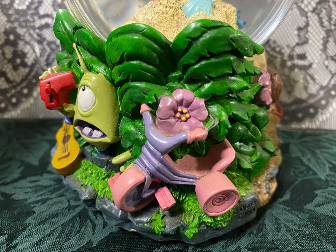 海外ディズニー　スティッチ　オルゴール　スノードーム　スノーグローブ