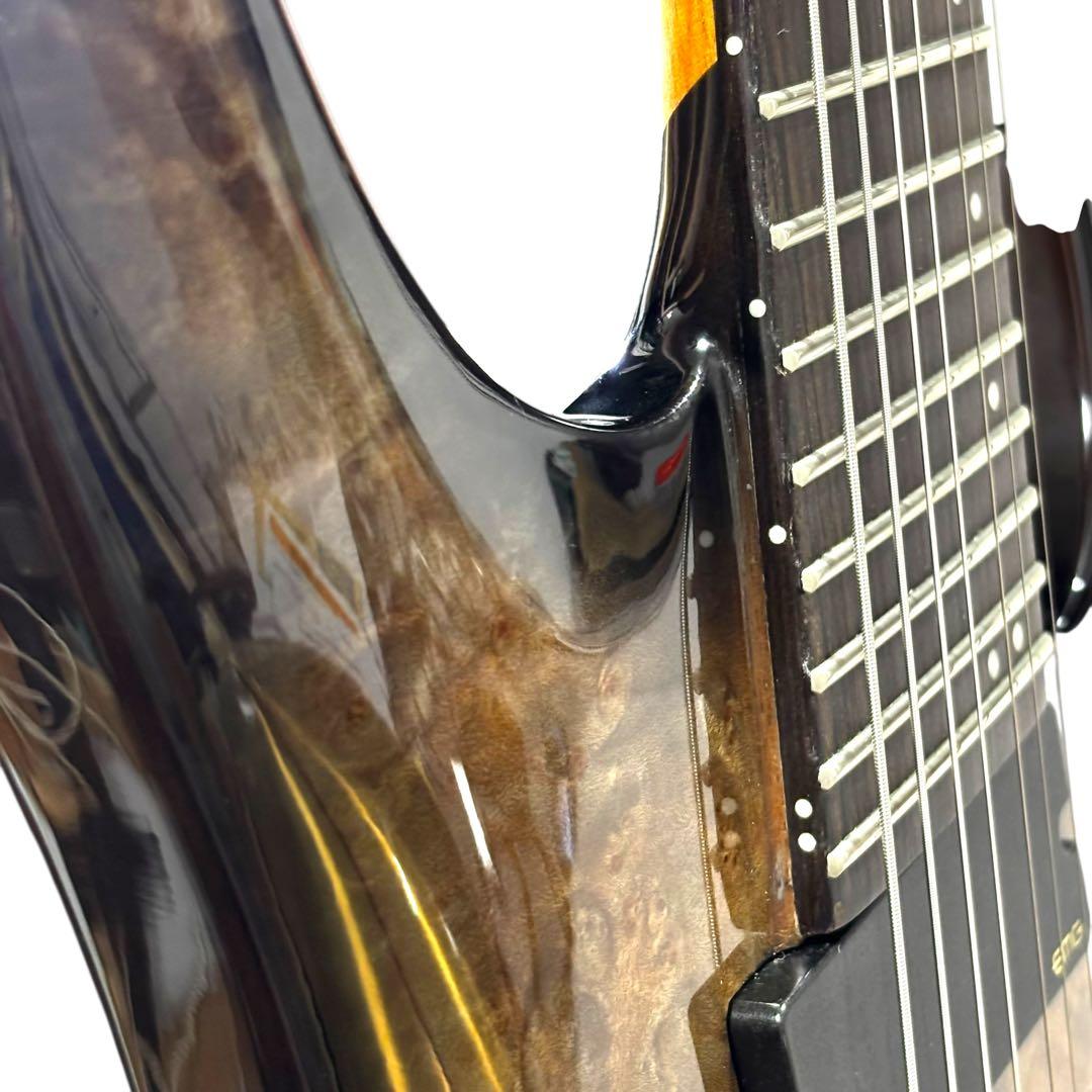 Legator 7弦　エレキギター　EMG搭載　杢目　メタル　アクティブ