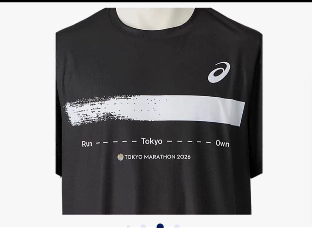 ASICS 東京マラソン 2026 Tシャツ ブラック