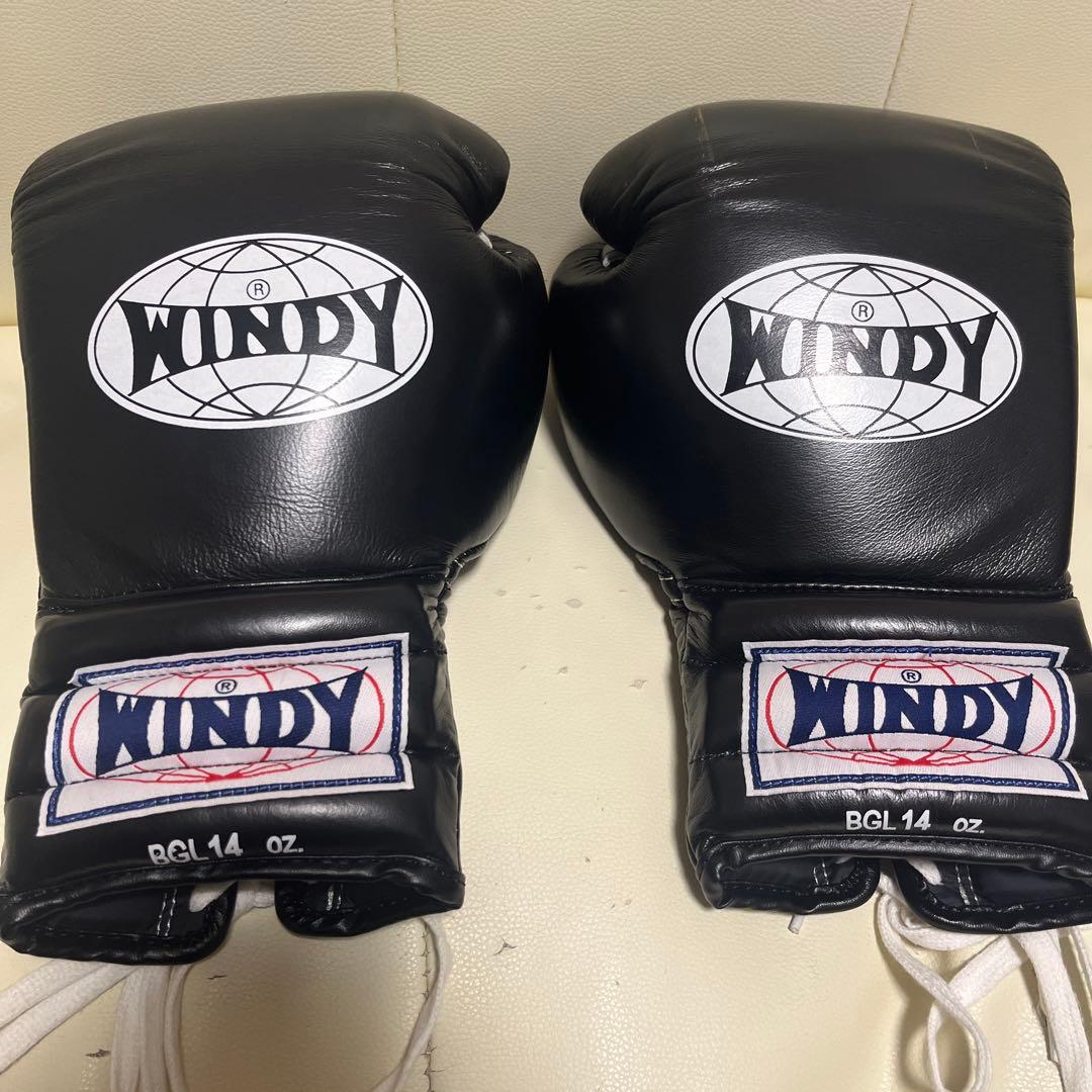 WINDY ボクシンググローブ 14oz 黒