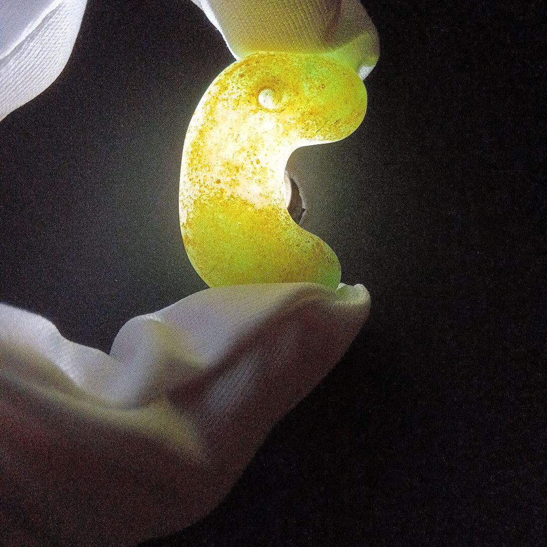 翡翠勾玉大和王権古墳時代 勾玉 コの字勾玉 美麗勾玉 頸飾り勾玉