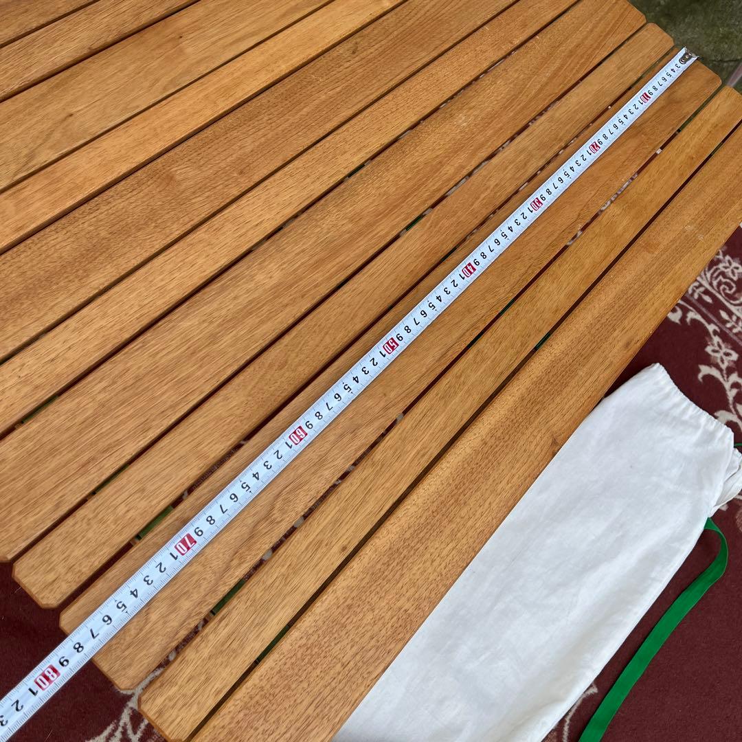 Peregrine ペレグリン◾️胡桃材 木製ロールトップテーブル アウトドア B