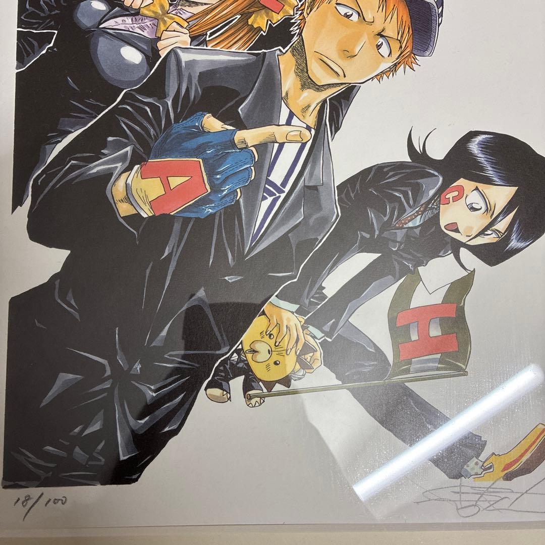 BLEACH シリアルナンバー入り 直筆サイン入り リトグラフ