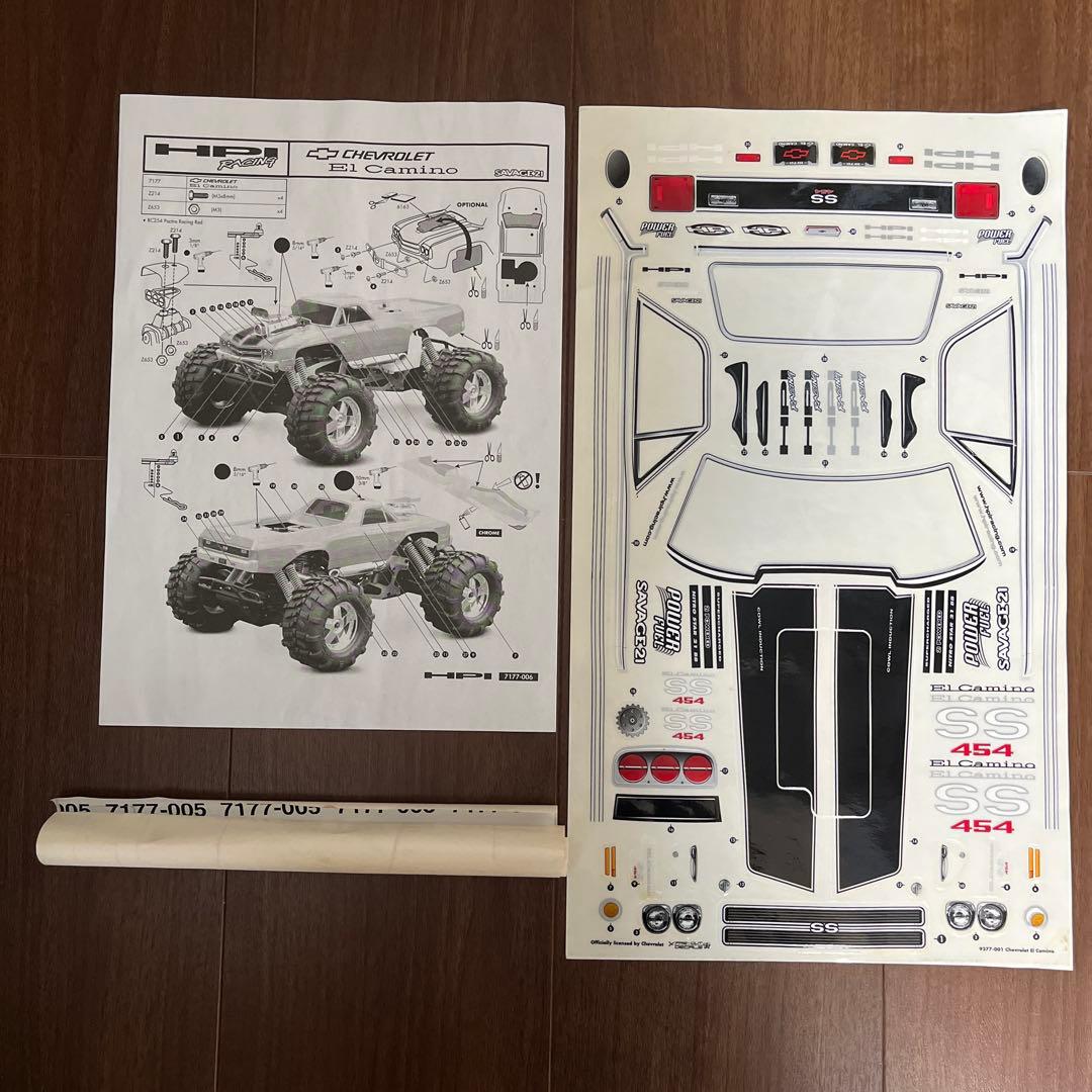 HPIレーシング❗️ シボレーエルカミノSSボディー #7177 サベージ