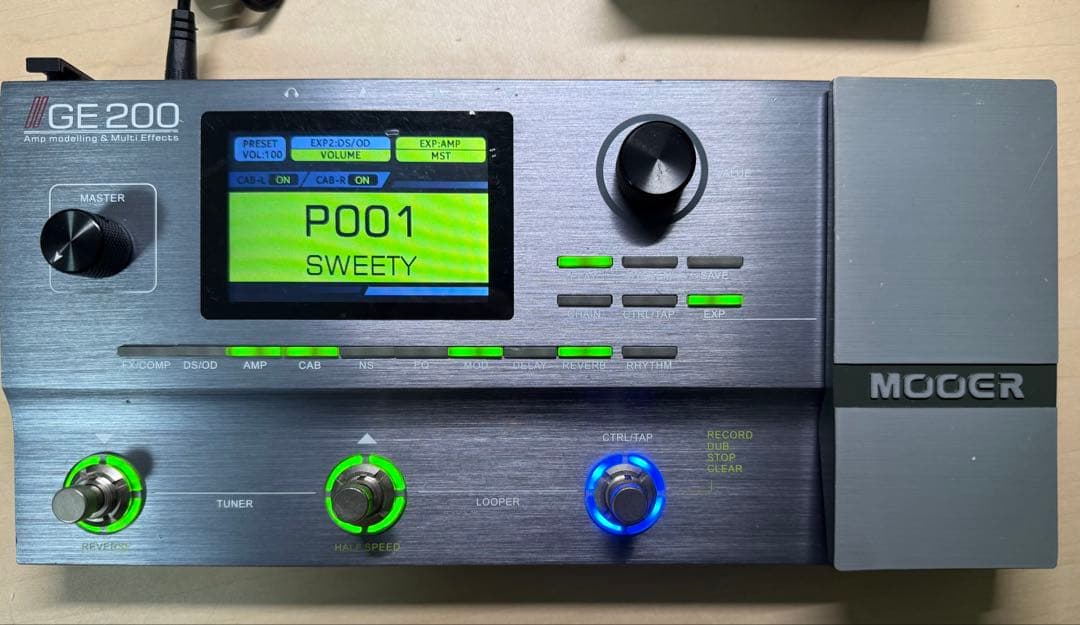 MOOER GE200 マルチエフェクター 中古品 美品