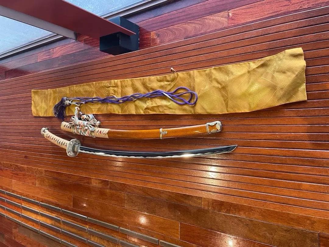 昭和太郎　102cm 日本刀　模造刀 (刀掛け台付き) 模擬刀　刀掛台付き