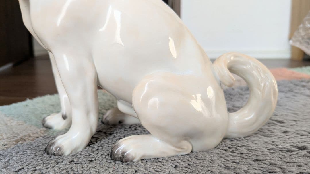 【マイセン】陶器製パグの置物